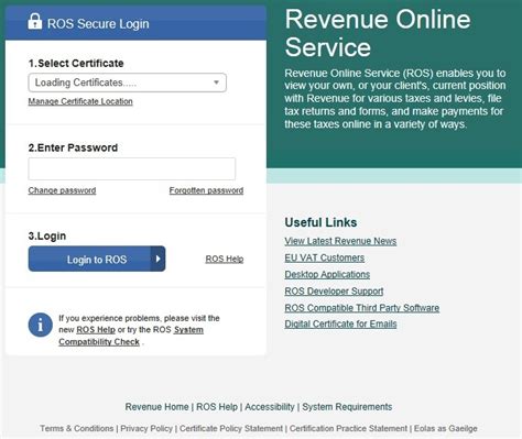 ros my account log in.